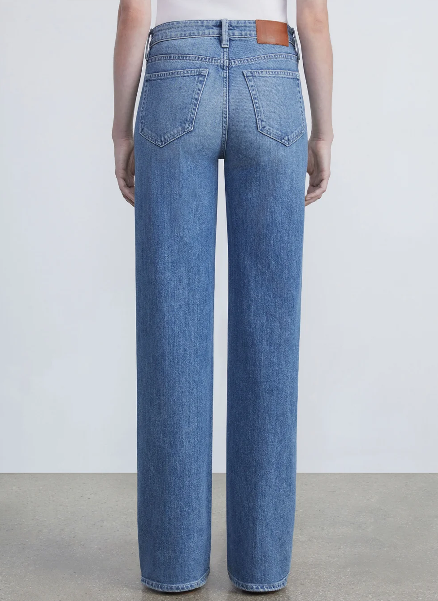 L148 Denim Wyckoff Wide-Leg Jean - Lafayette 148 New York