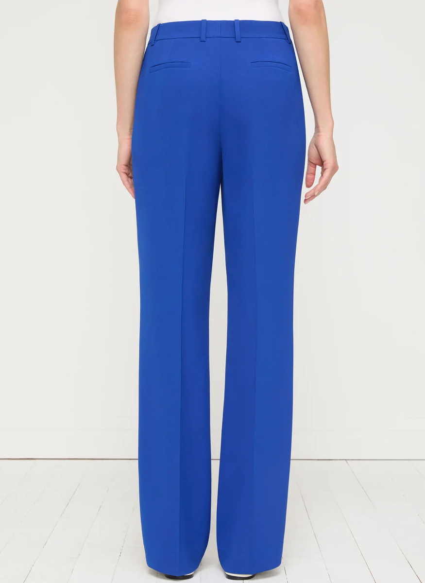 Responsible Finesse Crepe Gates Pant in Galaxy Blue - Lafayette 148 New York