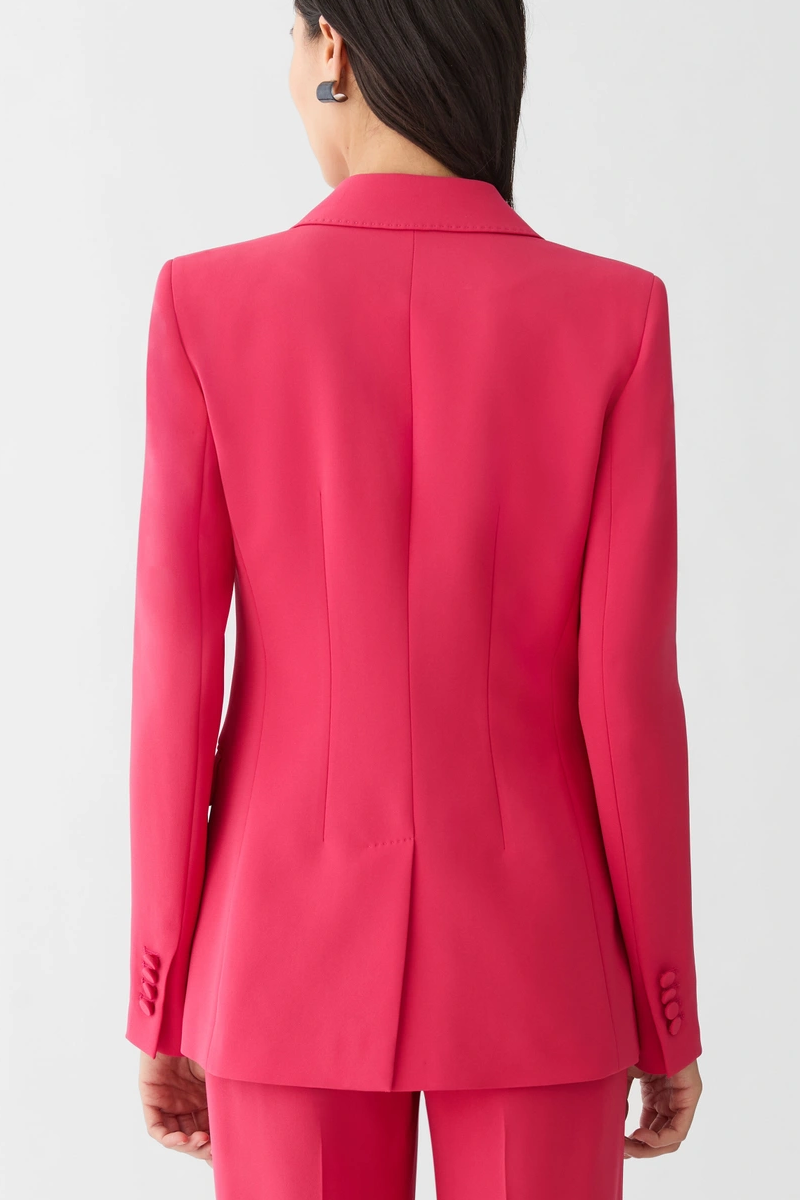 Finesse Crepe Peak Lapel Blazer - Lafayette 148 New York