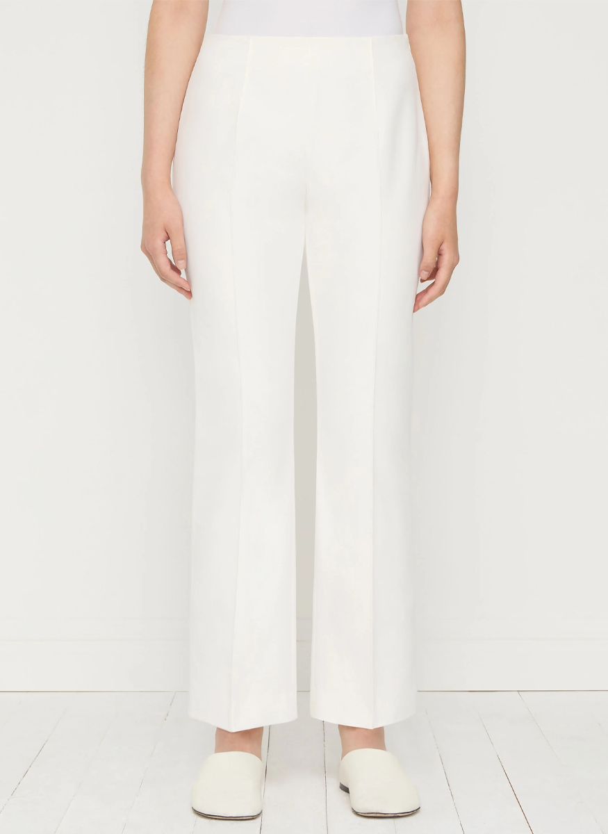 Techno Stretch Twill Vesey Flared Ankle Pant - Lafayette 148 New York