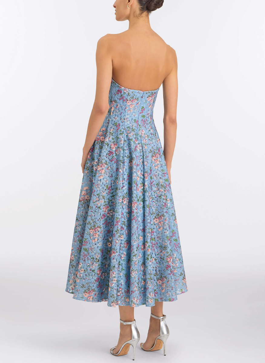 Rousseau Strapless Midi Dress - Markarian