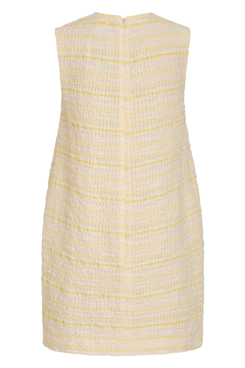 Daisy Lemon Textured Stripe Mini Dress - Markarian