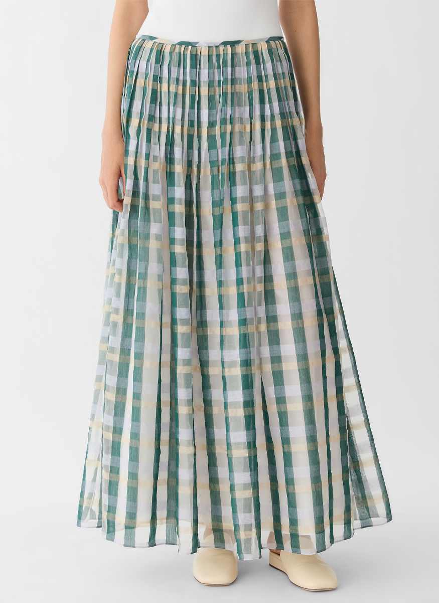 Hand Tucked Maxi Skirt - Lafayette 148 New York