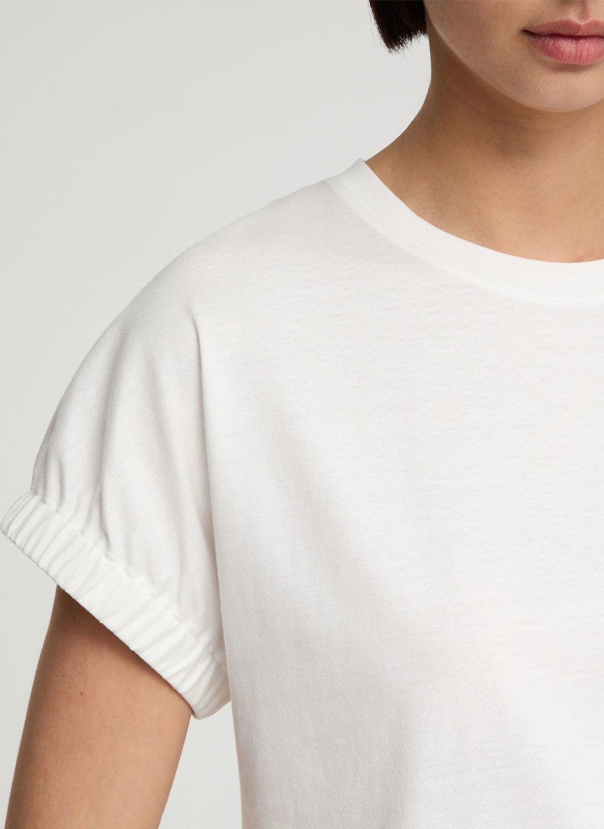 Gathered Cuff Dolman T-Shirt - Lafayette 148 New York