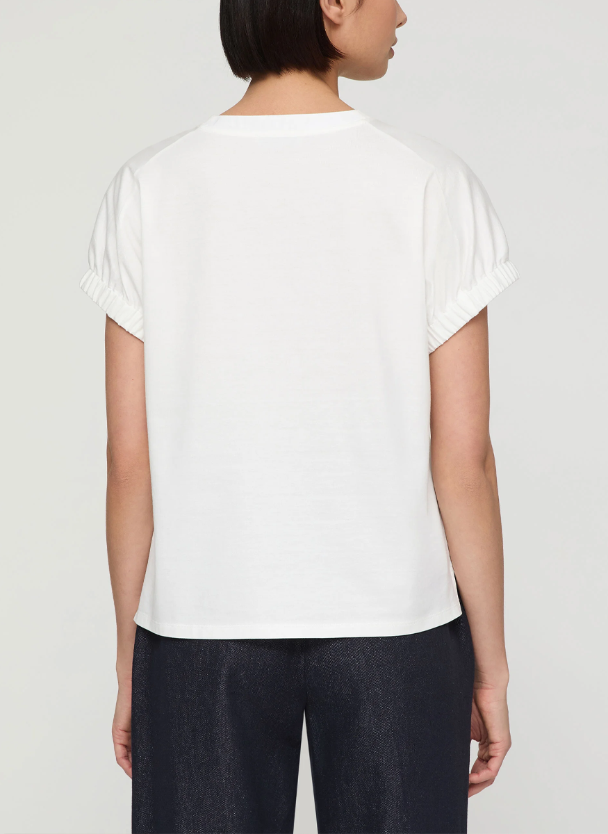 Gathered Cuff Dolman T-Shirt - Lafayette 148 New York