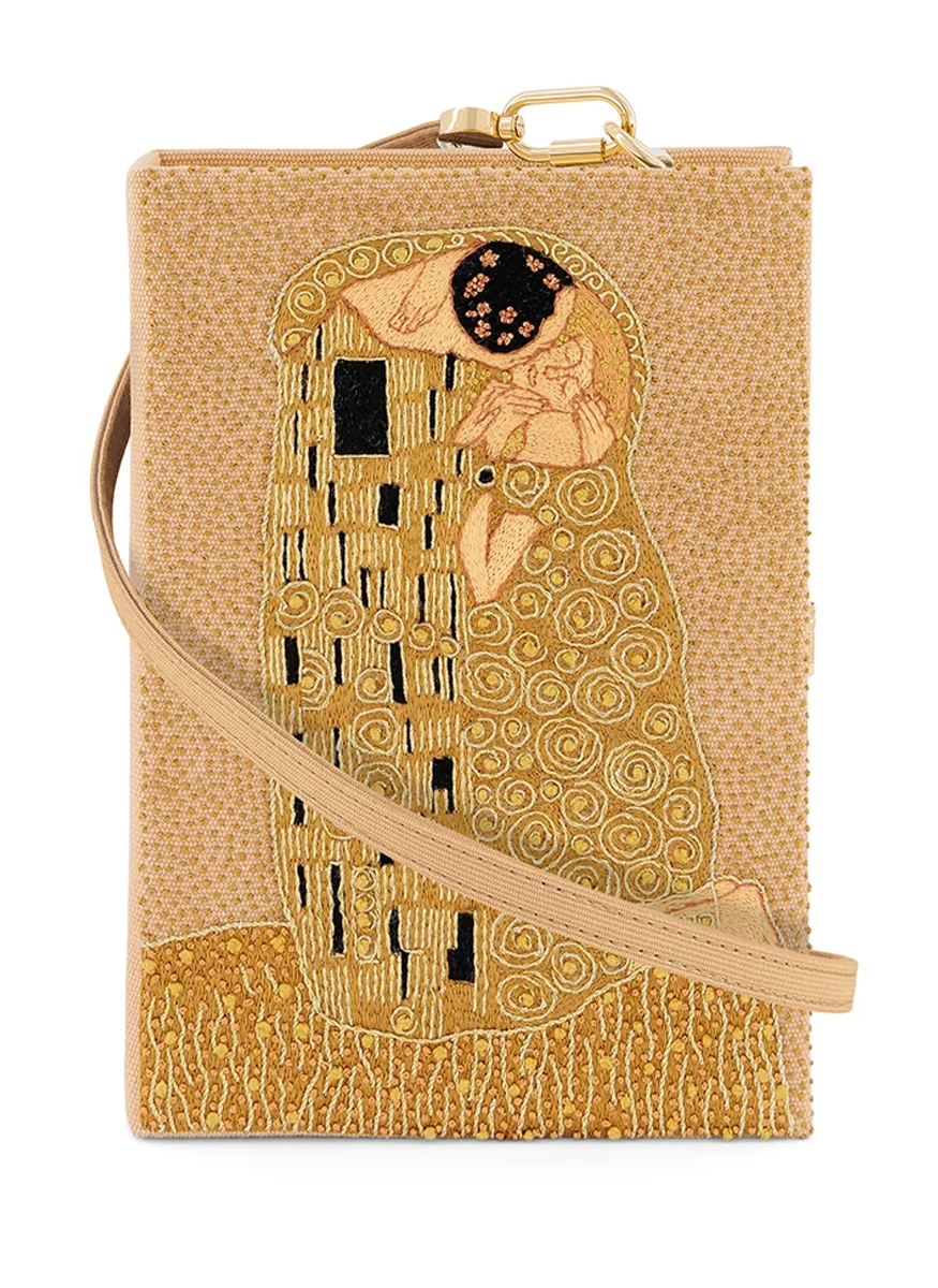 'The Kiss' Book Clutch with Strap - Olympia Le-Tan
