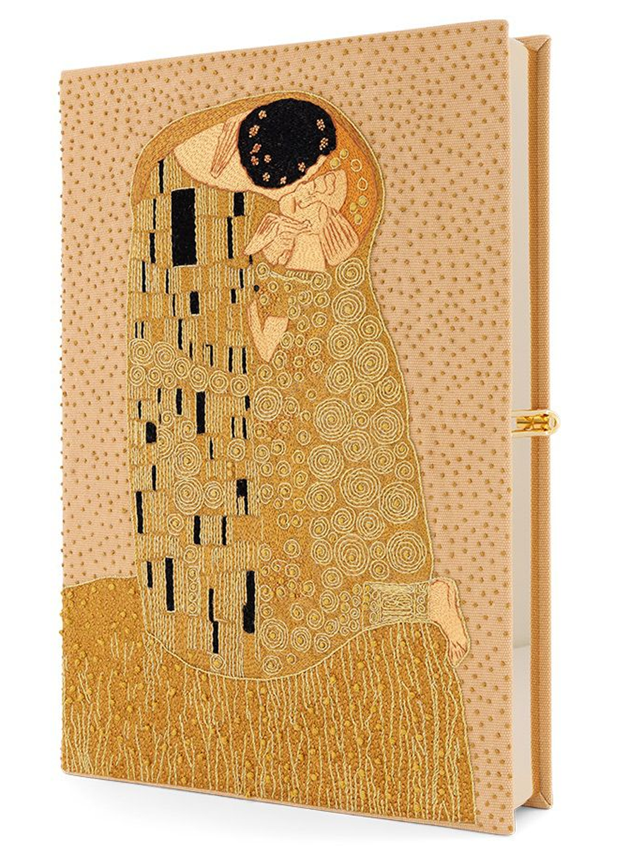 'The Kiss' Giant Book Clutch - Olympia Le-Tan