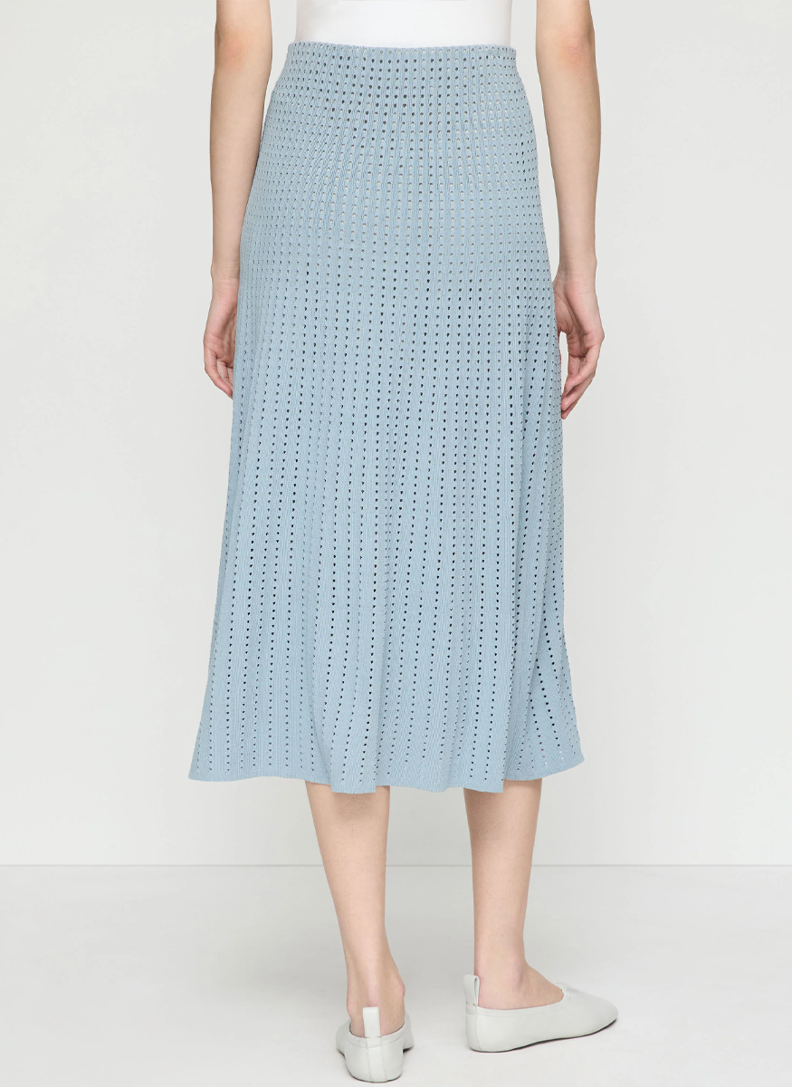 Pointelle Stitch Skirt - Lafayette 148 New York