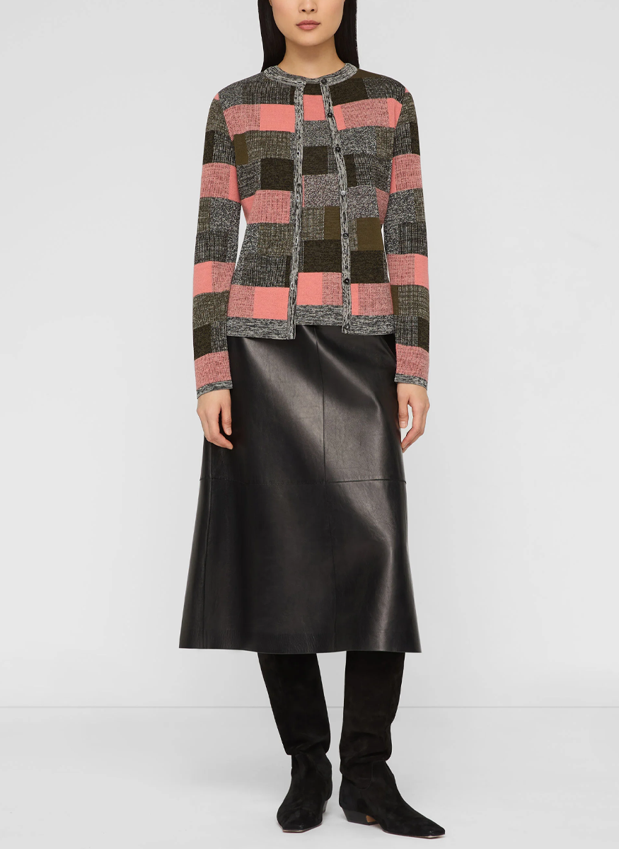 Jacquard Button Front Cardigan Set - Lafayette 148 New York