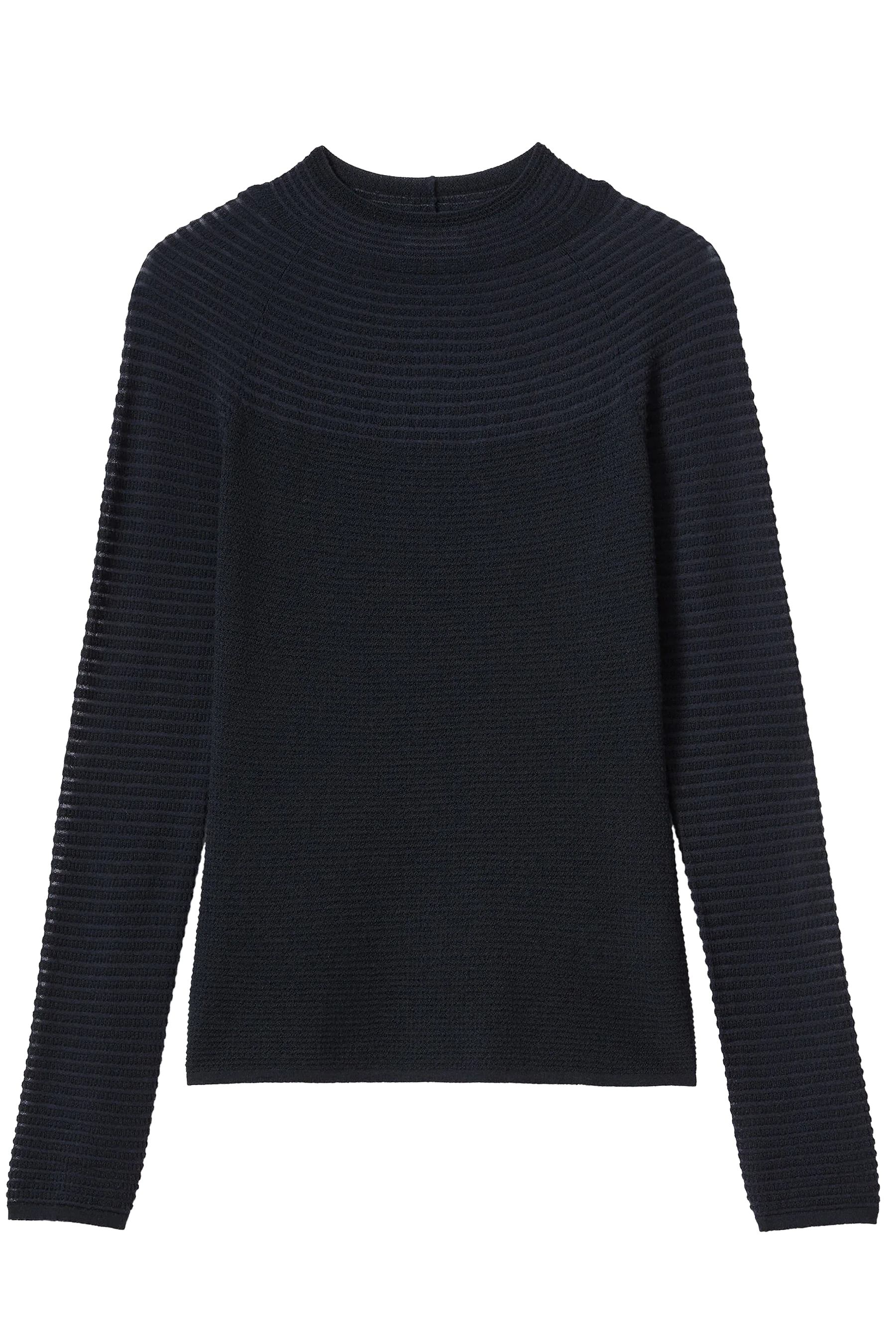 Responsible Fine Gauge Merino Textured Stripe Sweater
