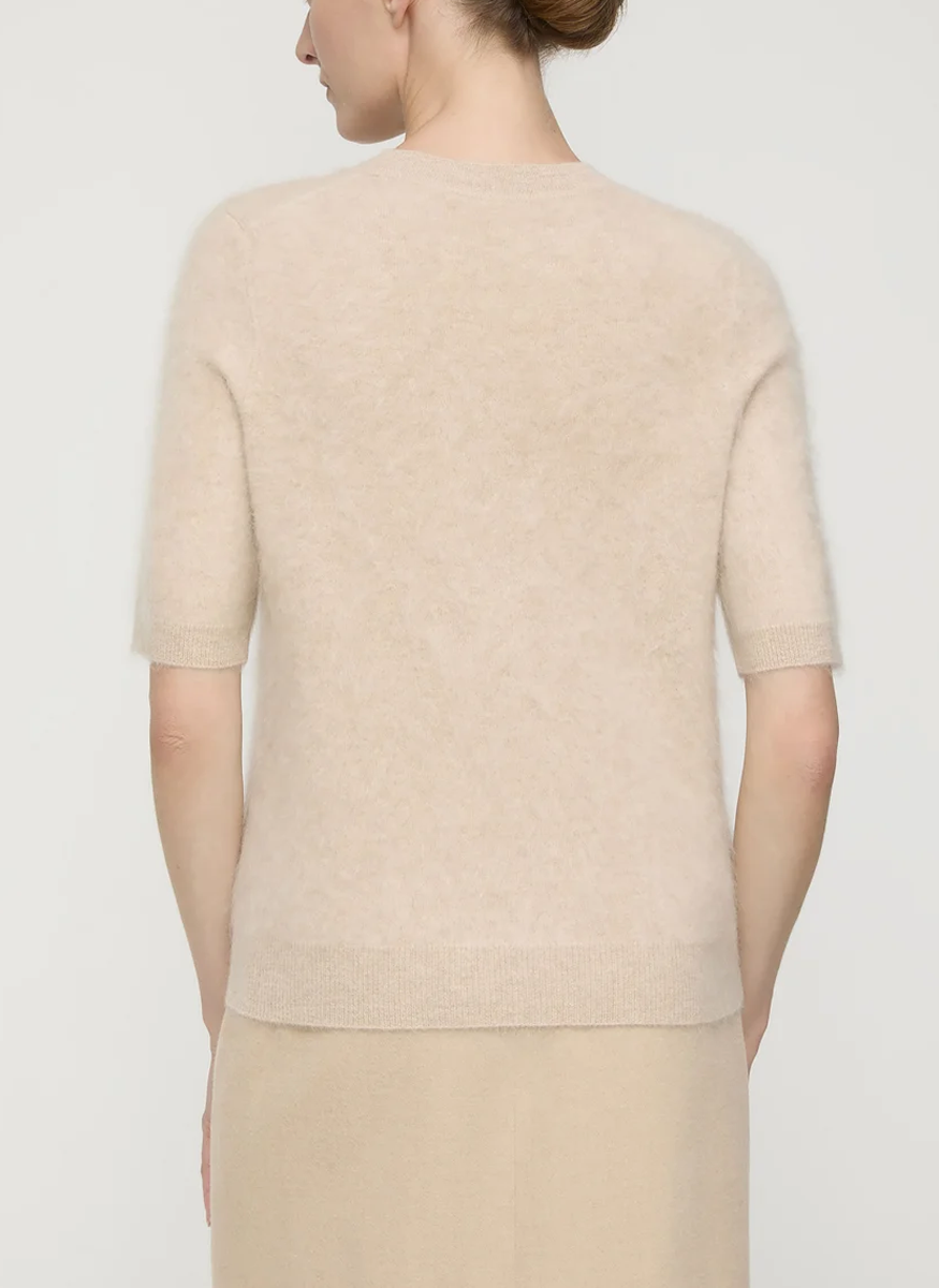 Brushed Cashmere Crewneck Sweater - Lafayette 148 New York