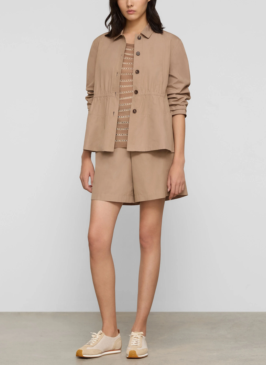 Metallic Stripe Fine Gauge Cashmere Sweater