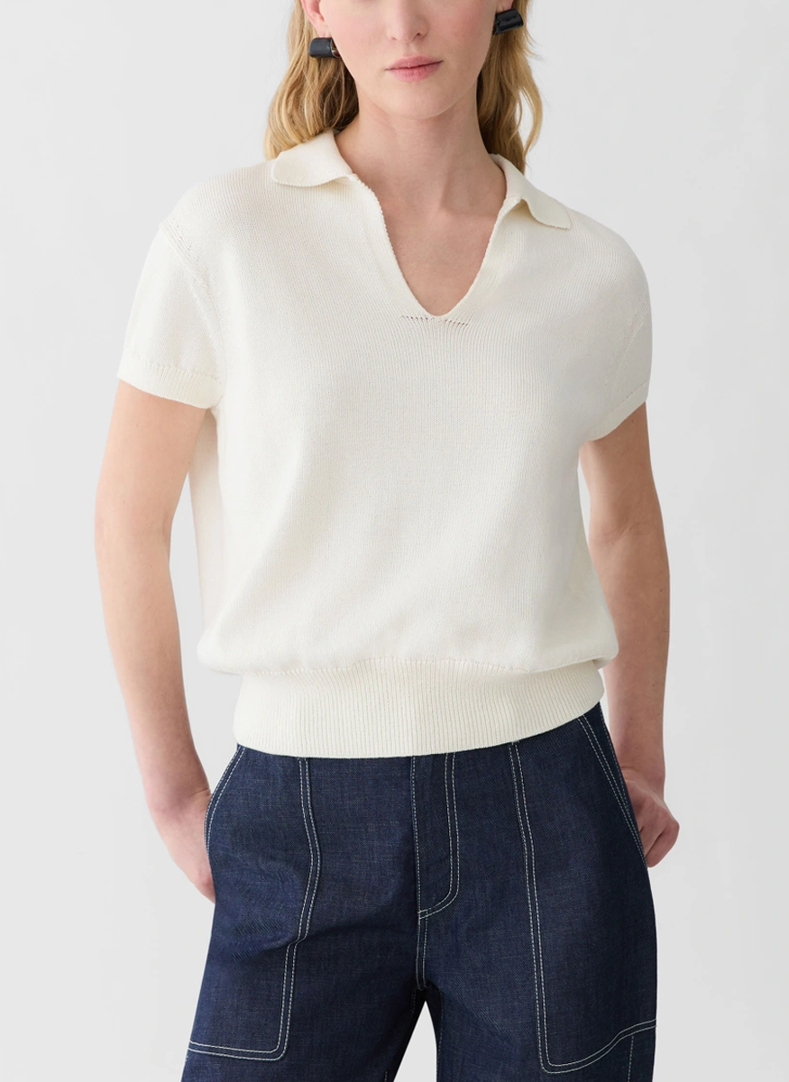 Pullover Polo Sweater - Lafayette 148 New York