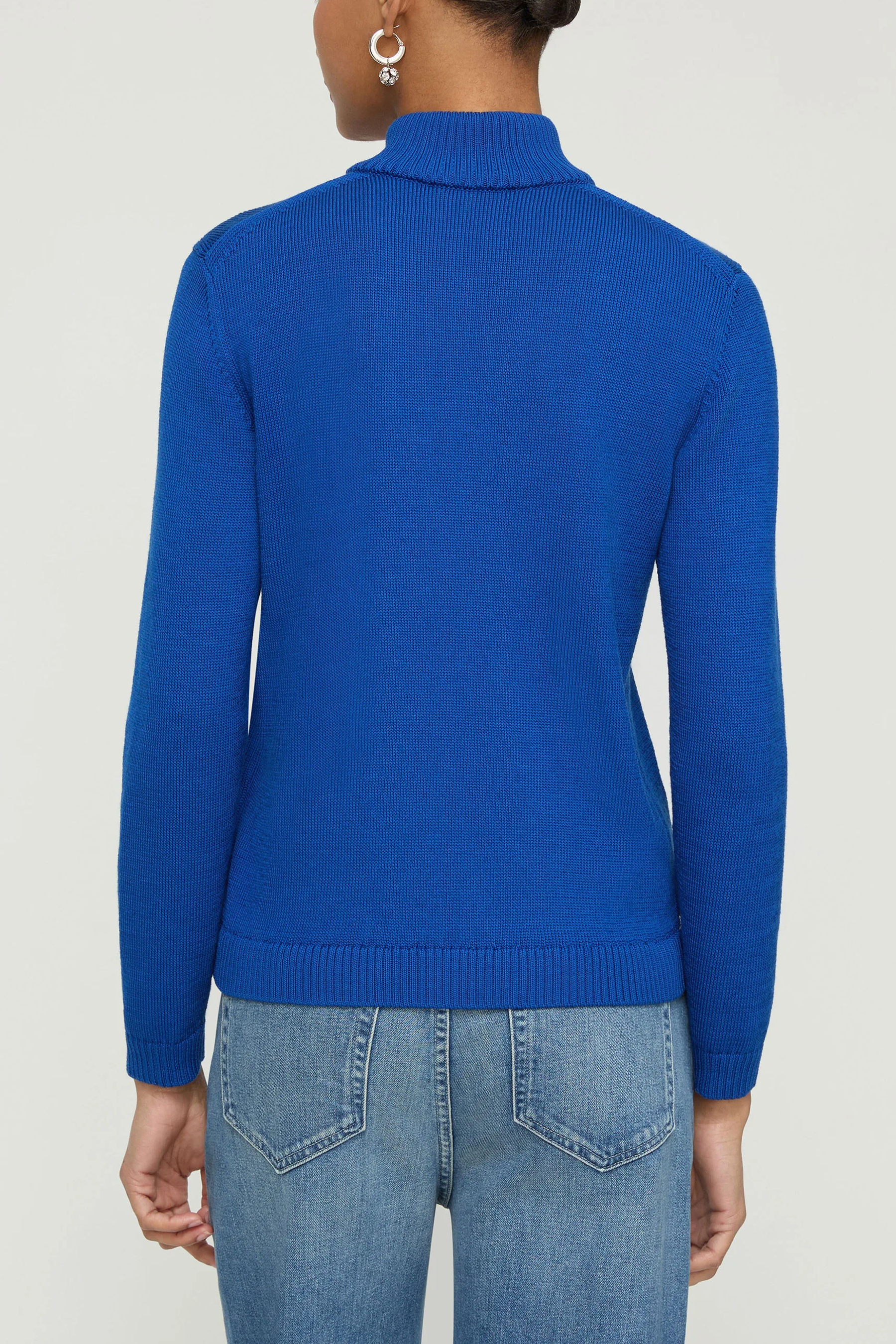 Fitted Bomber in Galaxy Blue - Lafayette 148 New York