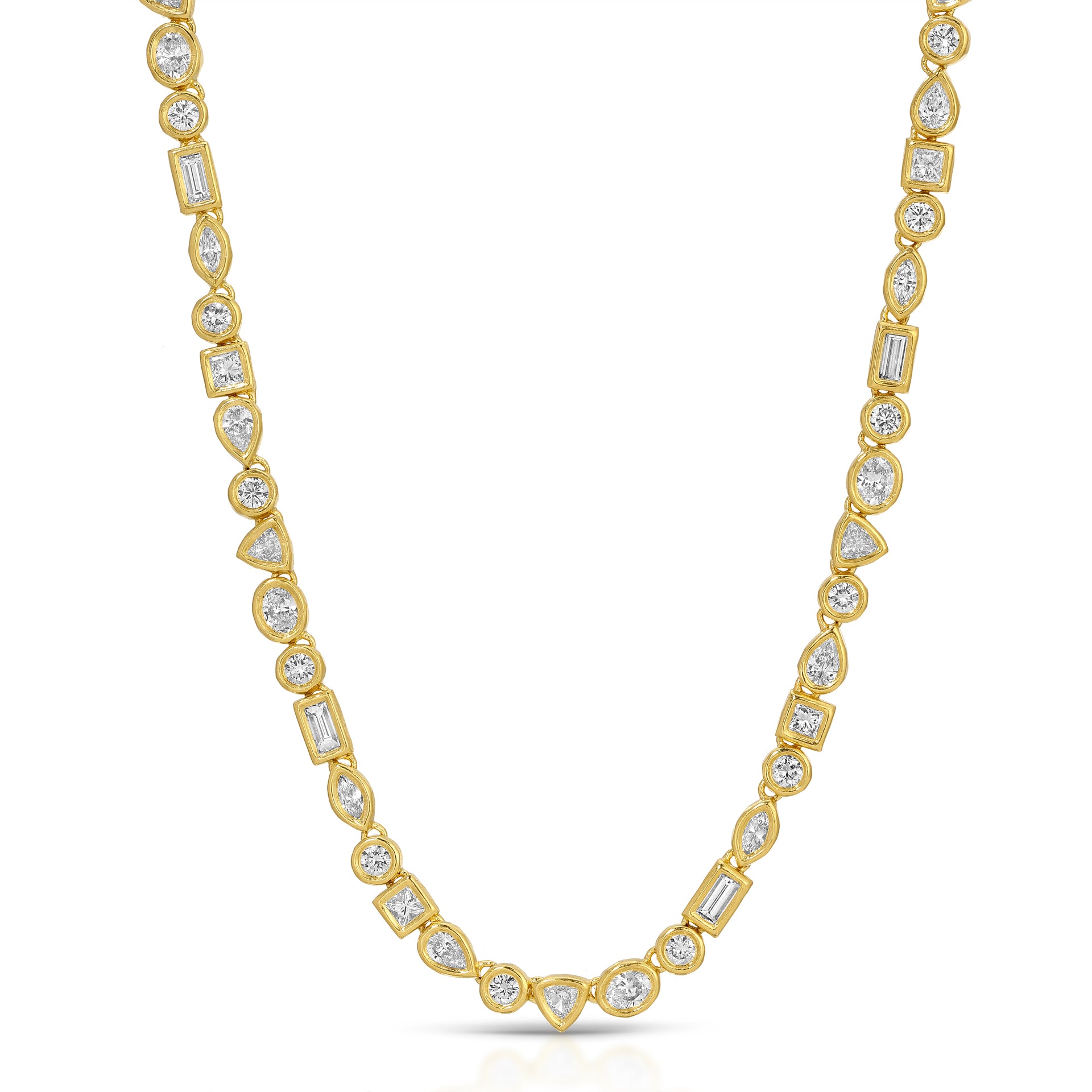Diamond Nesting Gems Tennis Necklace