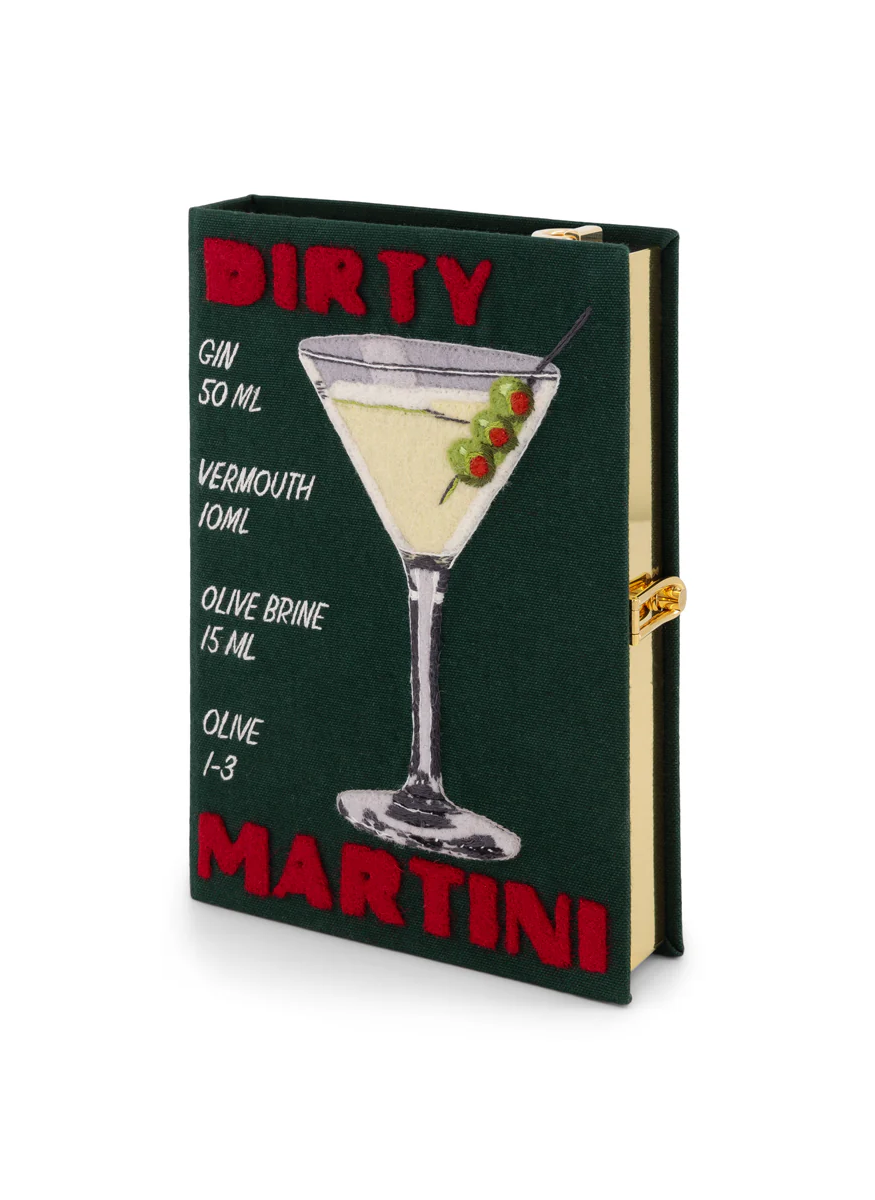 Dirty Martini Book Clutch with Strap - Olympia Le-Tan