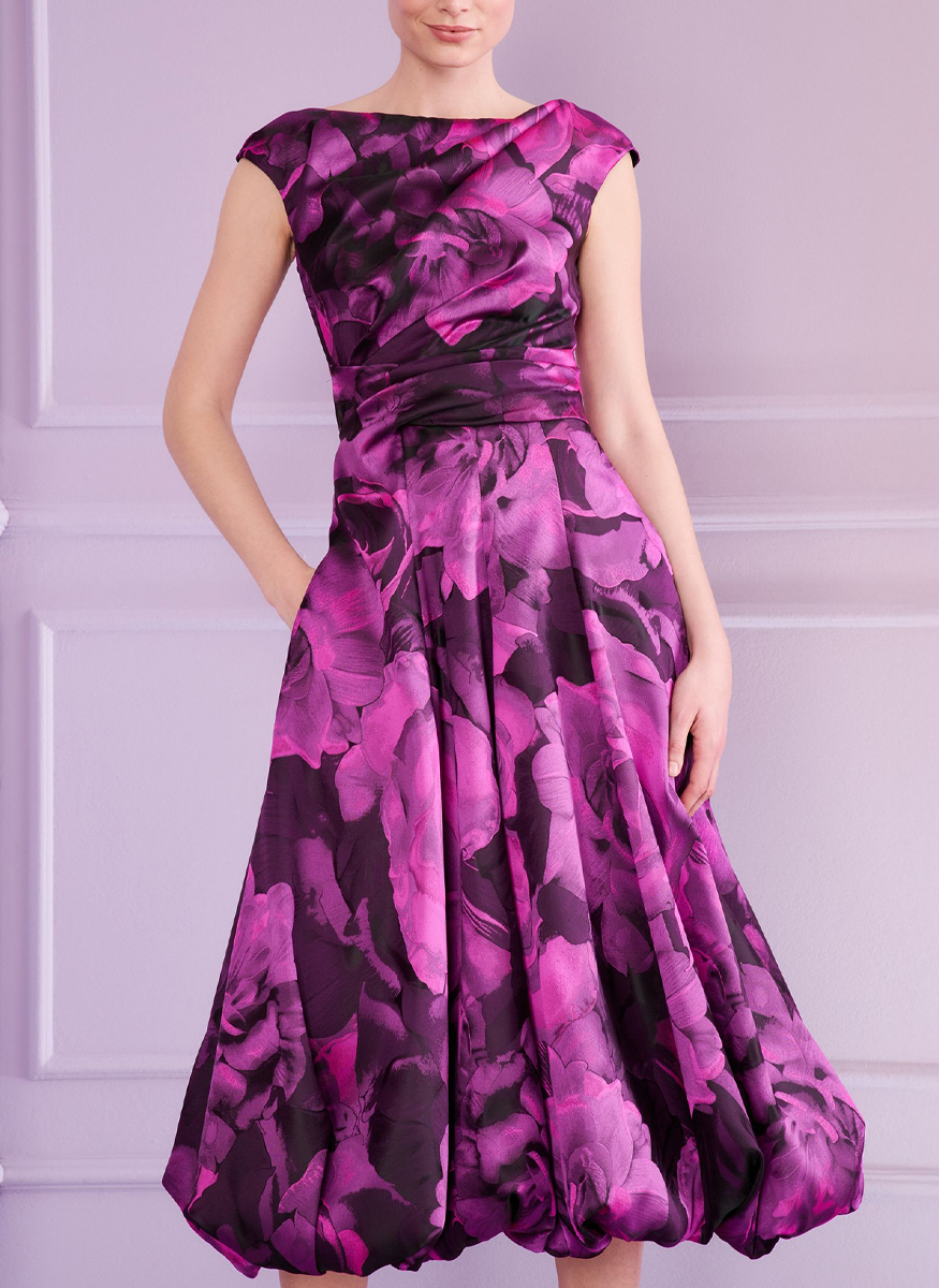 Rose Jacquard Stole - Talbot Runhof