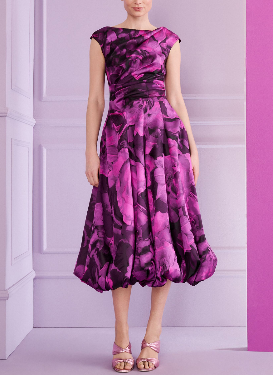 Rose Jacquard Stole - Talbot Runhof