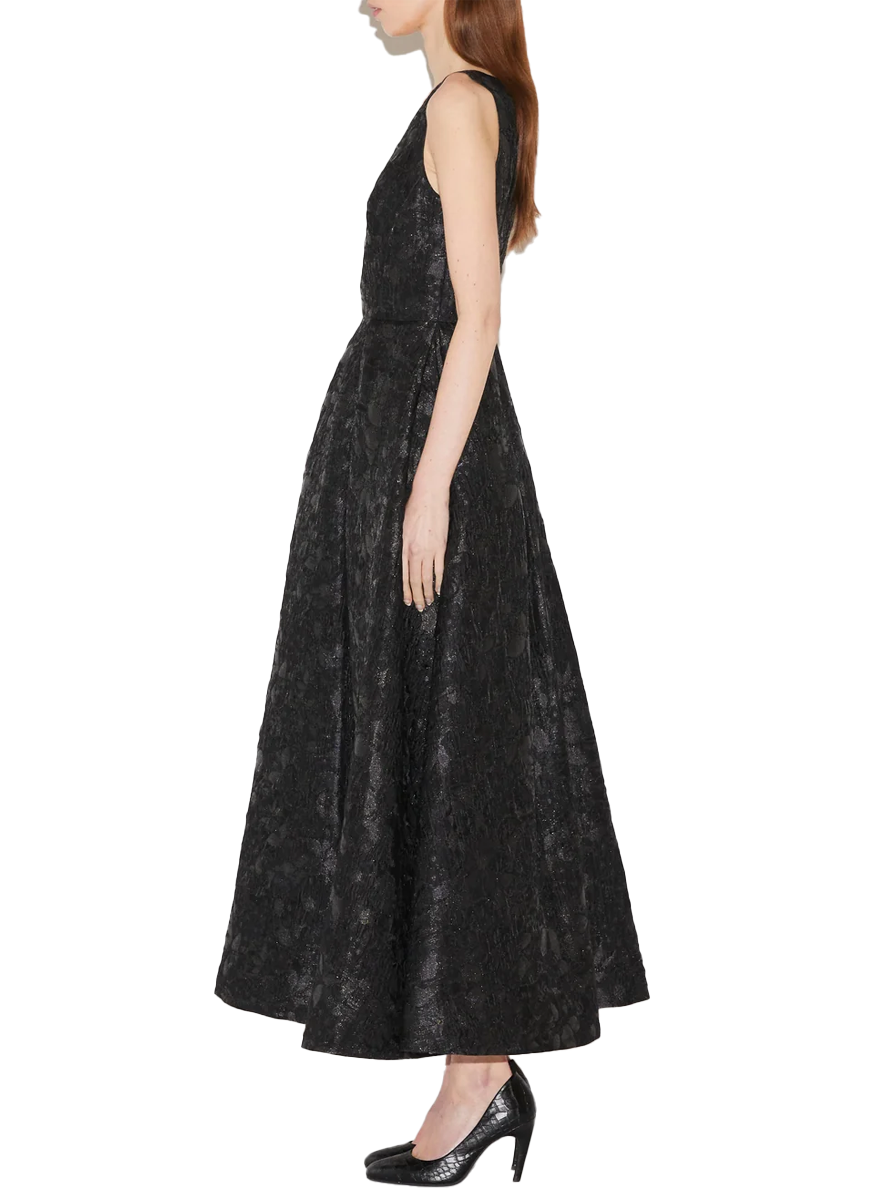 Omaya Cloque Midi Dress - Huishan Zhang