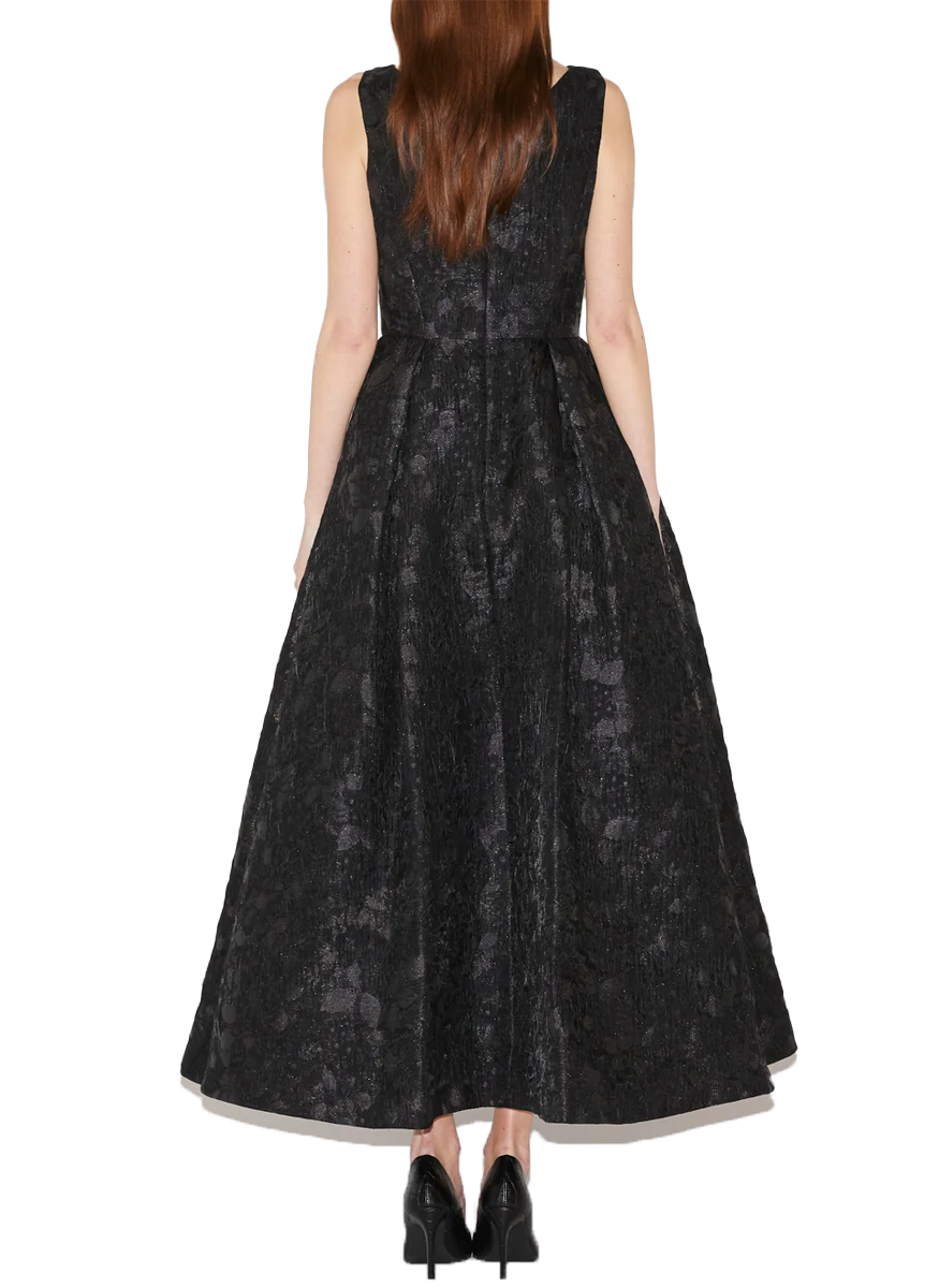 Omaya Cloque Midi Dress - Huishan Zhang