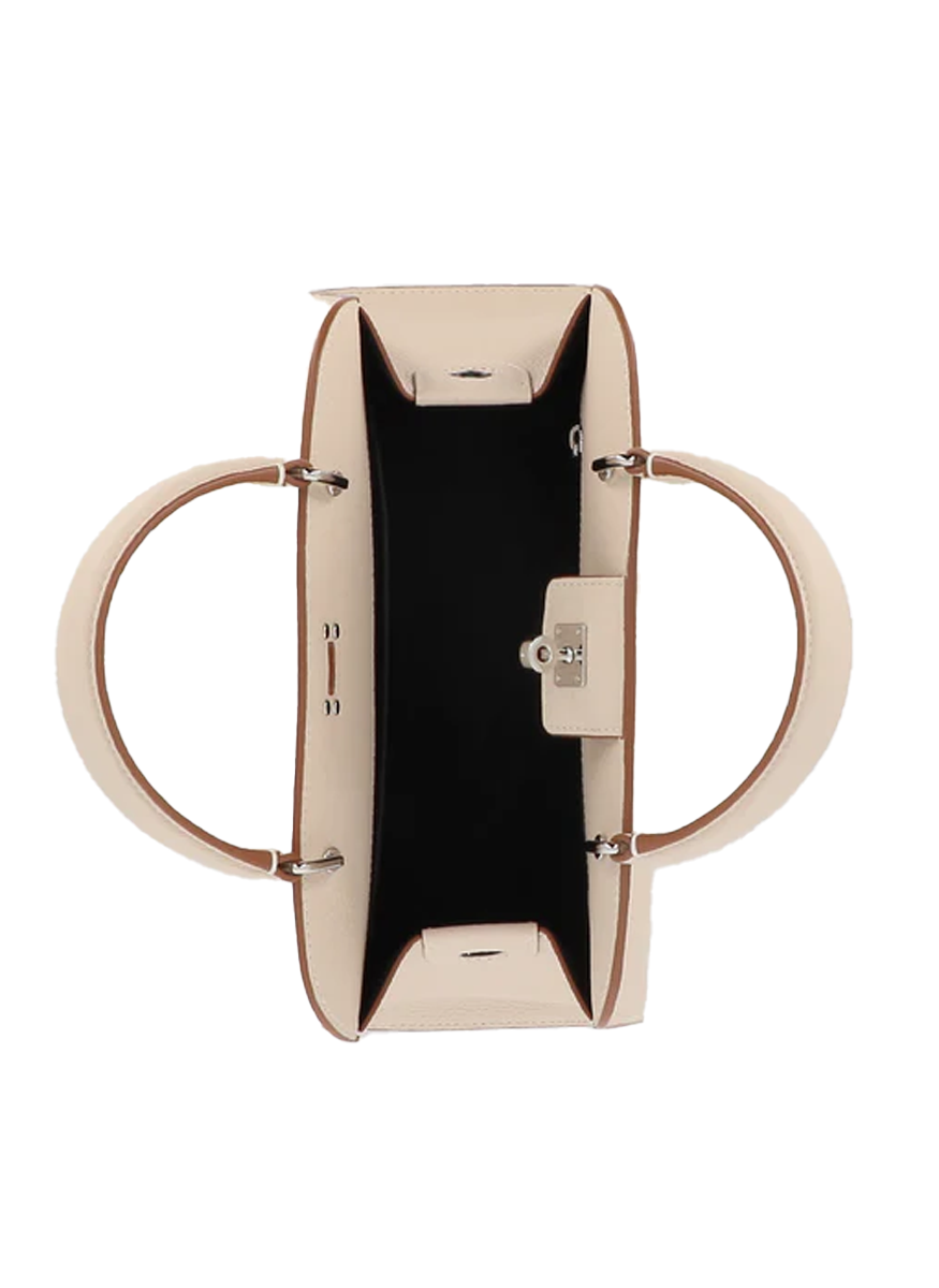 Opera Mini Top Handle Bag in Ivory - Michino Paris