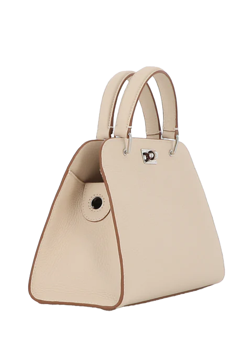 Opera Mini Top Handle Bag in Ivory