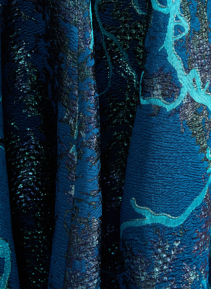 Midi Cocktail Dress in Lightning Jacquard - Talbot Runhof