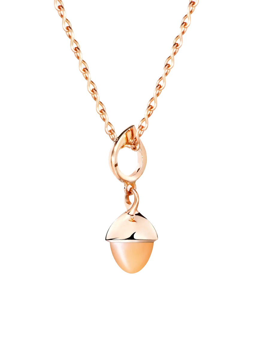 Flamenco Pendant Orange Moonstone