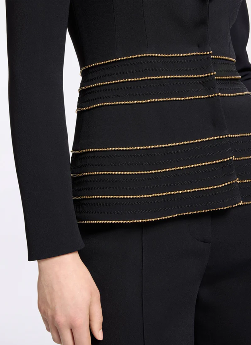 Embellished Cady Suit - Elie Saab