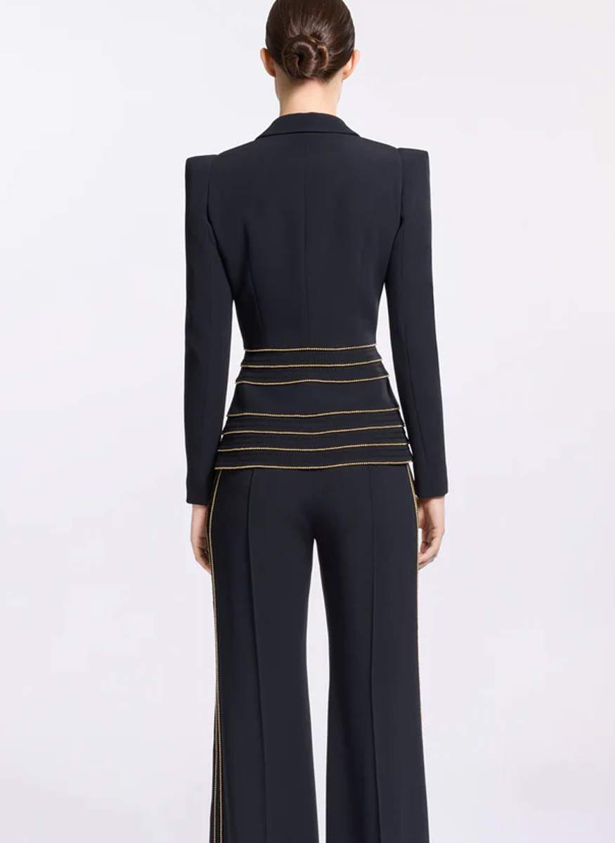 Embellished Cady Suit - Elie Saab