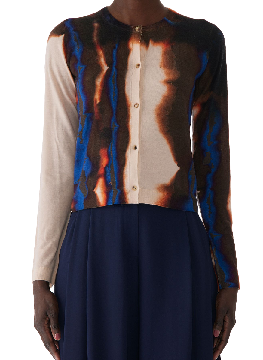 Burned Stripe Wool Twinset - Jason Wu Collection