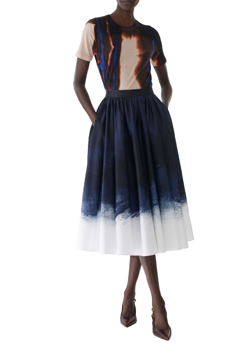 Burned Stripe Wool Twinset - Jason Wu Collection