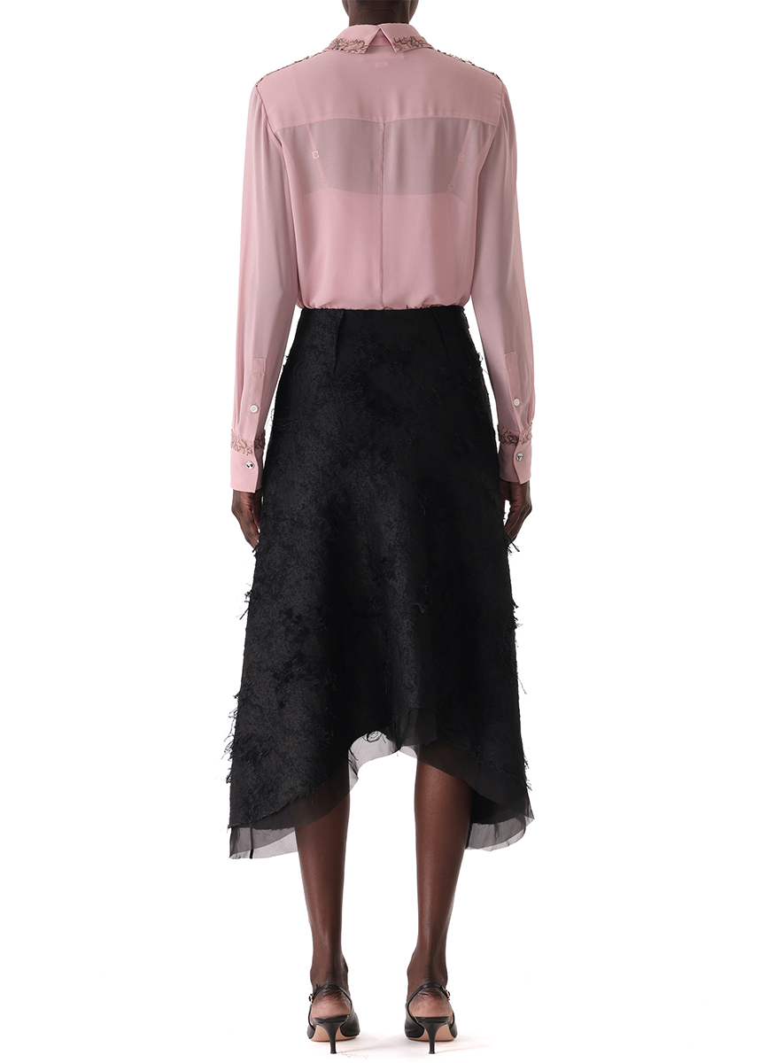 Crepe Chiffon Button-Up Shirt - Jason Wu Collection