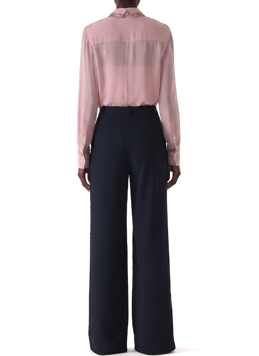 Crepe Chiffon Button-Up Shirt - Jason Wu Collection