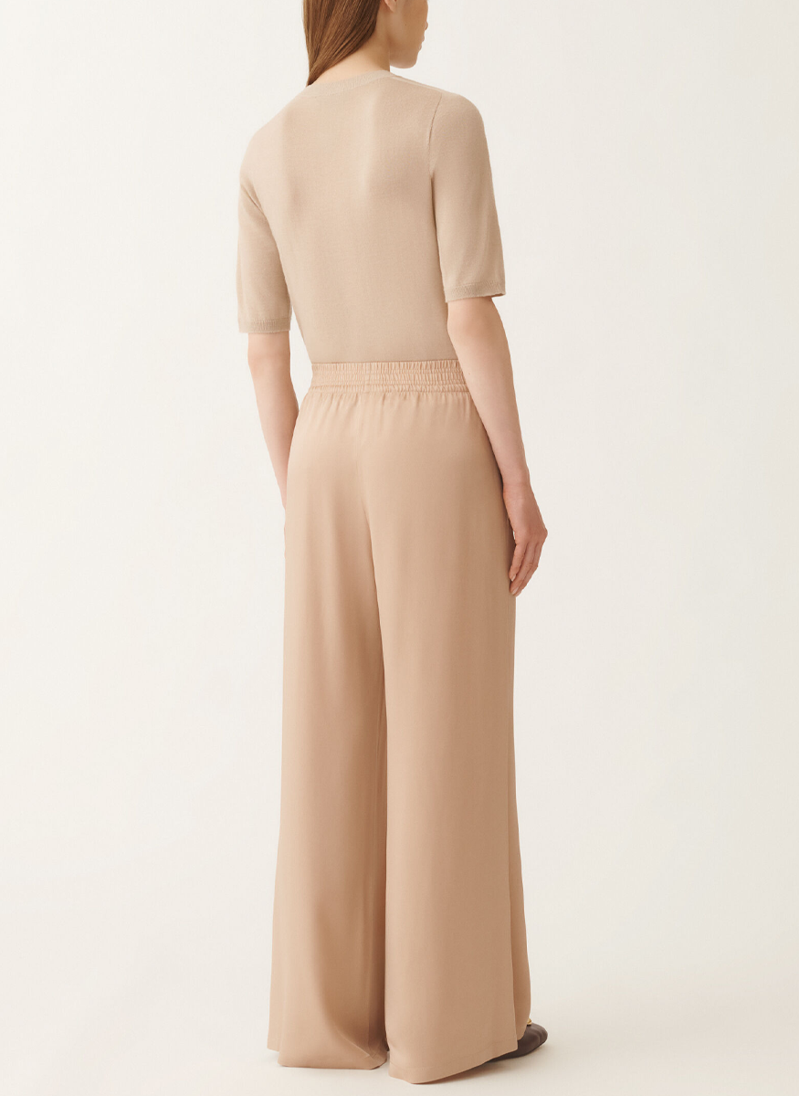 Enver Satin Wide Jogging Trouser - Fabiana Filippi