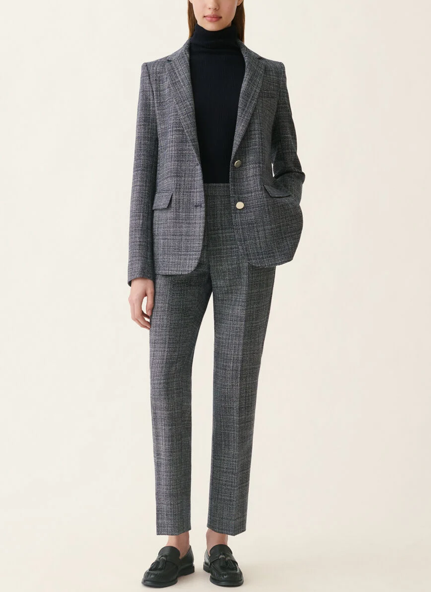 Montefalco Trousers in Mouliné - Fabiana Filippi