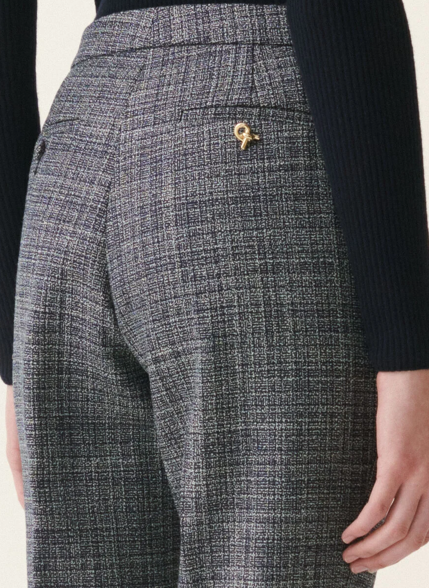 Montefalco Trousers in Mouliné - Fabiana Filippi