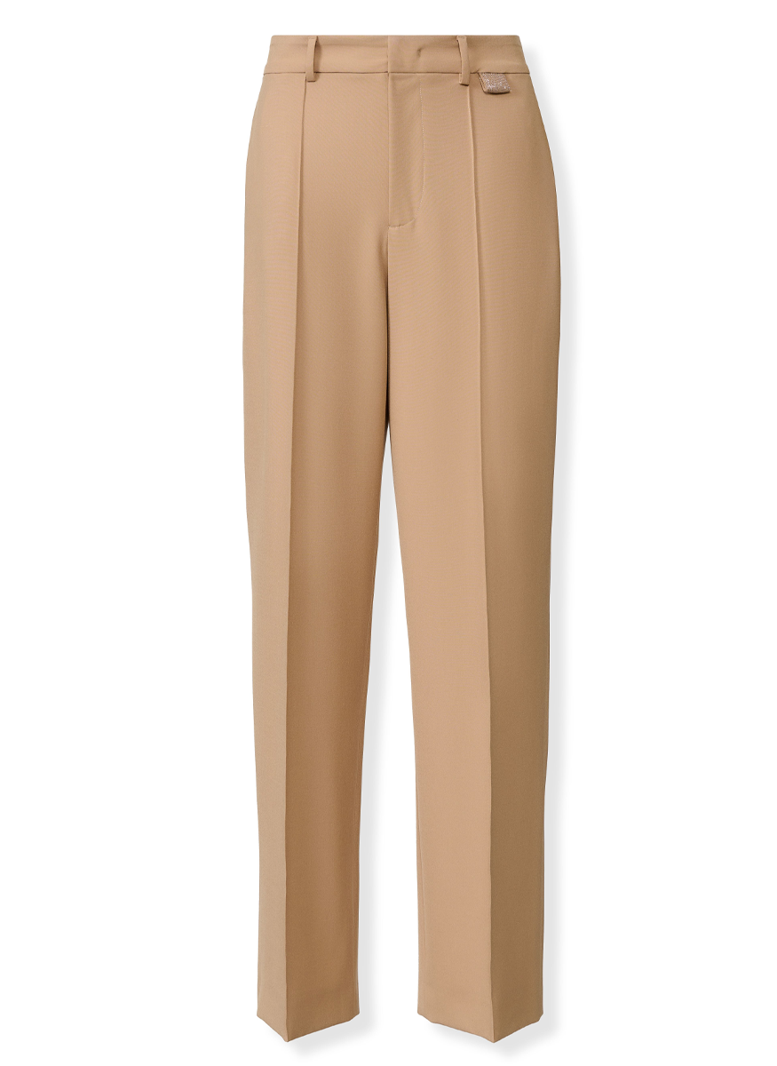 Tech Fluid Wool Wide Straight Leg Pant - Fabiana Filippi
