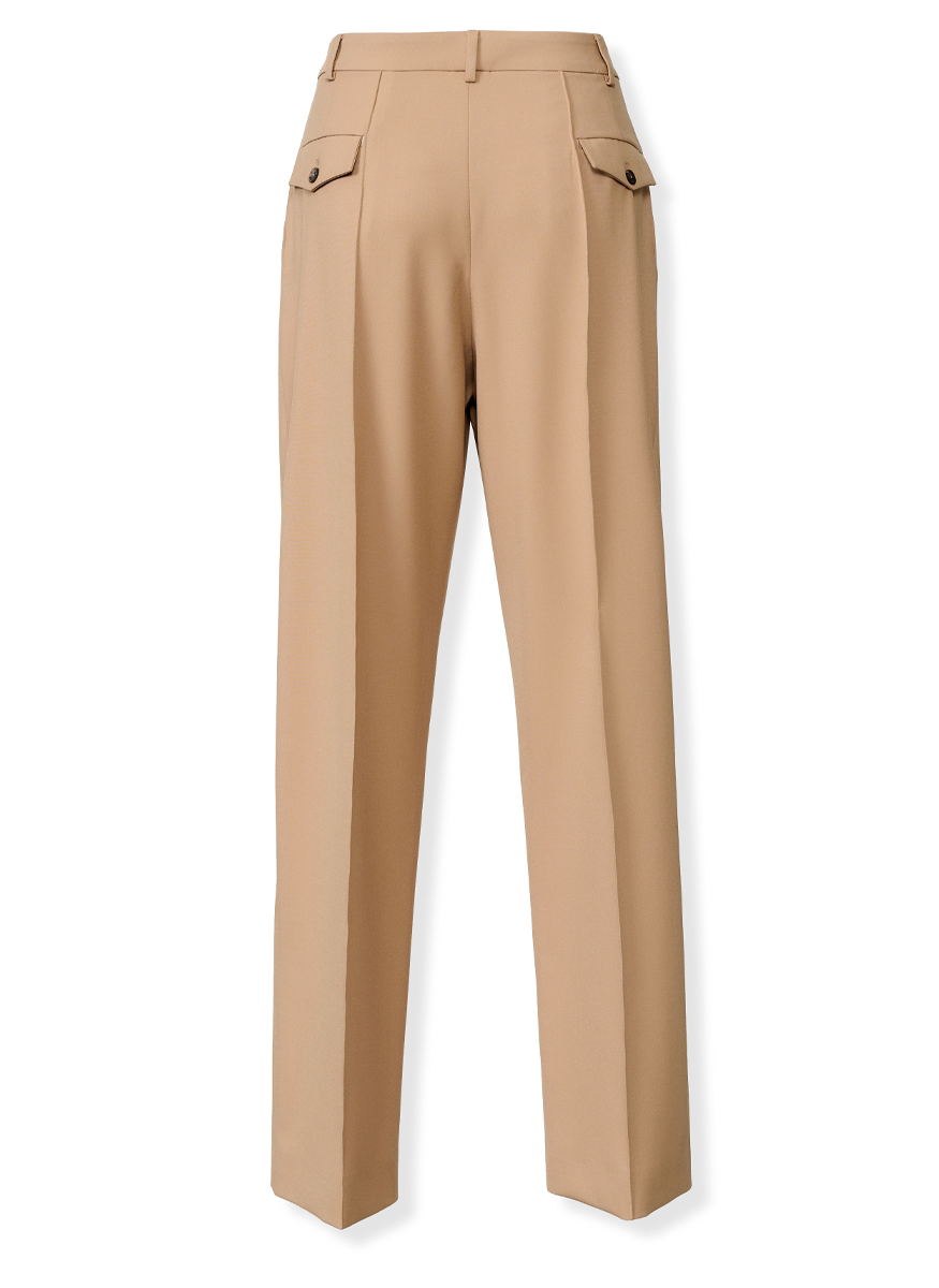 Tech Fluid Wool Wide Straight Leg Pant - Fabiana Filippi