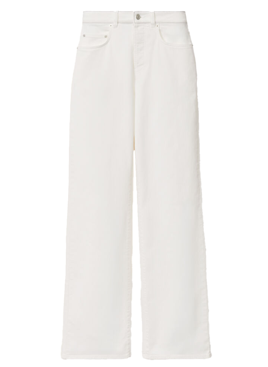 5-pocket denim trousers in Optical White