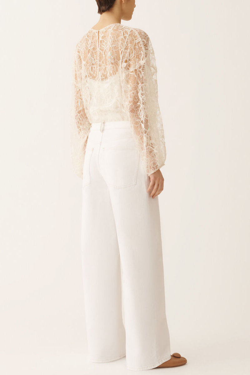 Denim Wide-Leg 5 Pocket Jeans - Fabiana Filippi