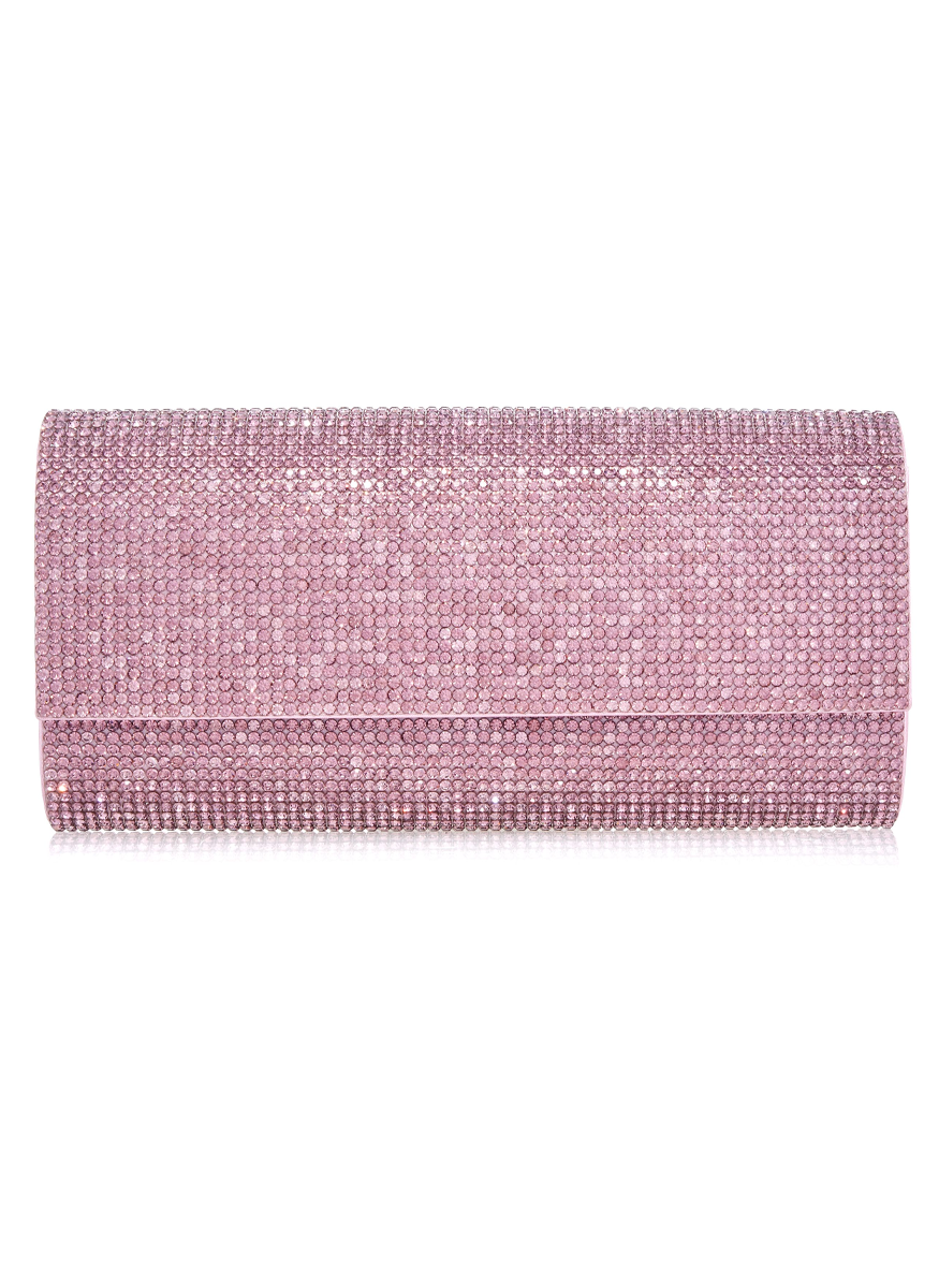 Perry Crystal Clutch in Light Amethyst - Judith Leiber Couture