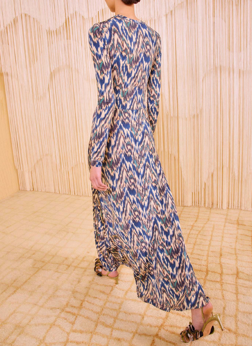 Naia Long Sleeve Ruched Midi - Ulla Johnson