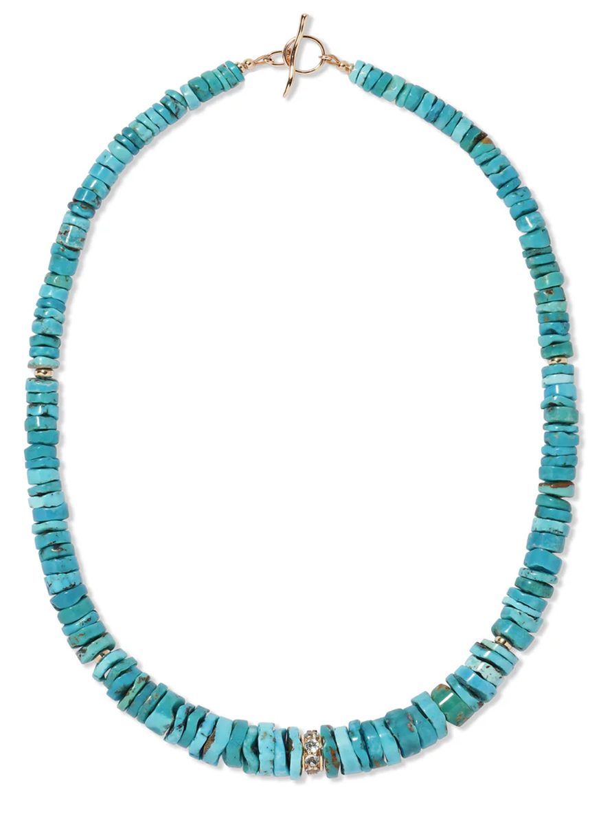 Turquoise and Topaz Necklace