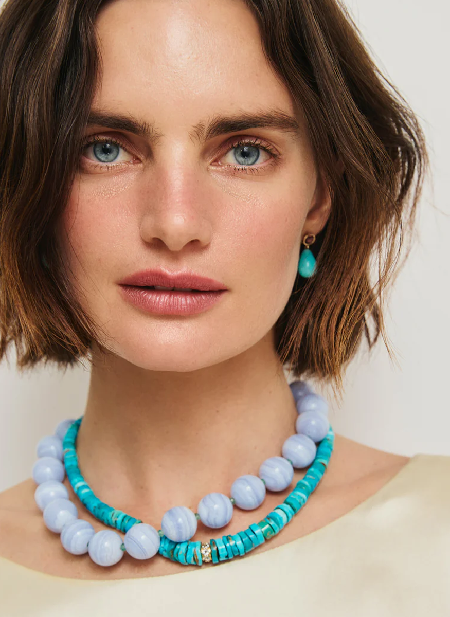 Turquoise and Topaz Necklace