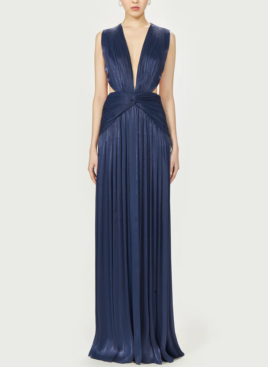 Silla Lurex Georgette Gown