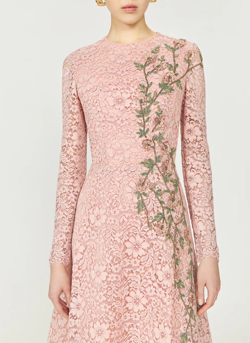 Marlena Corded Lace Dress - Costarellos