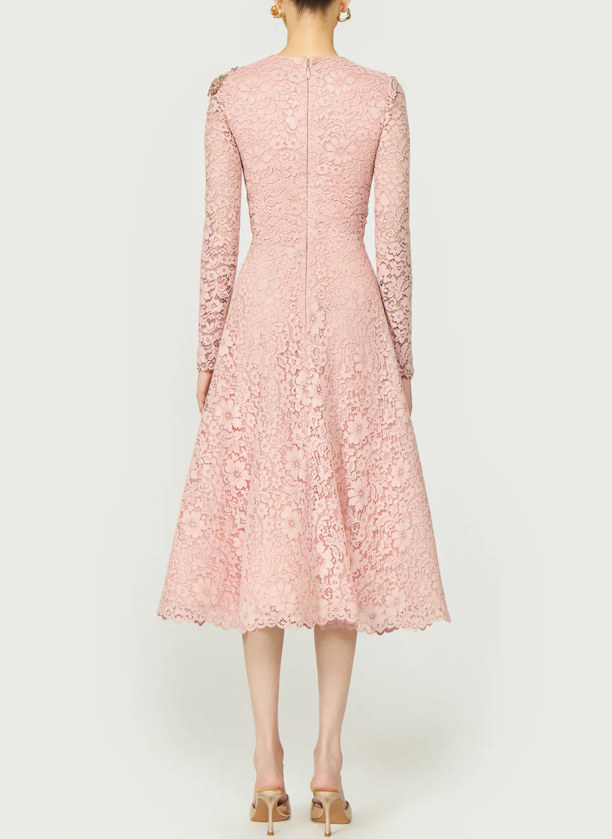Marlena Corded Lace Dress - Costarellos