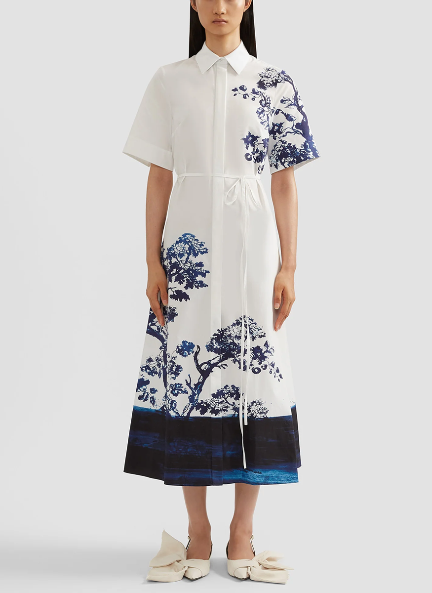 Short Sleeve Shirt Dress - Erdem