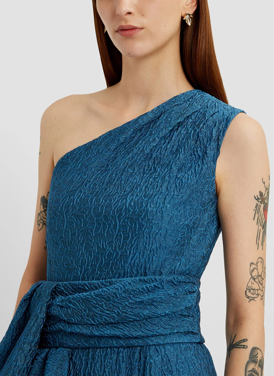 Organza Cloquet One Shoulder Gown - Erdem